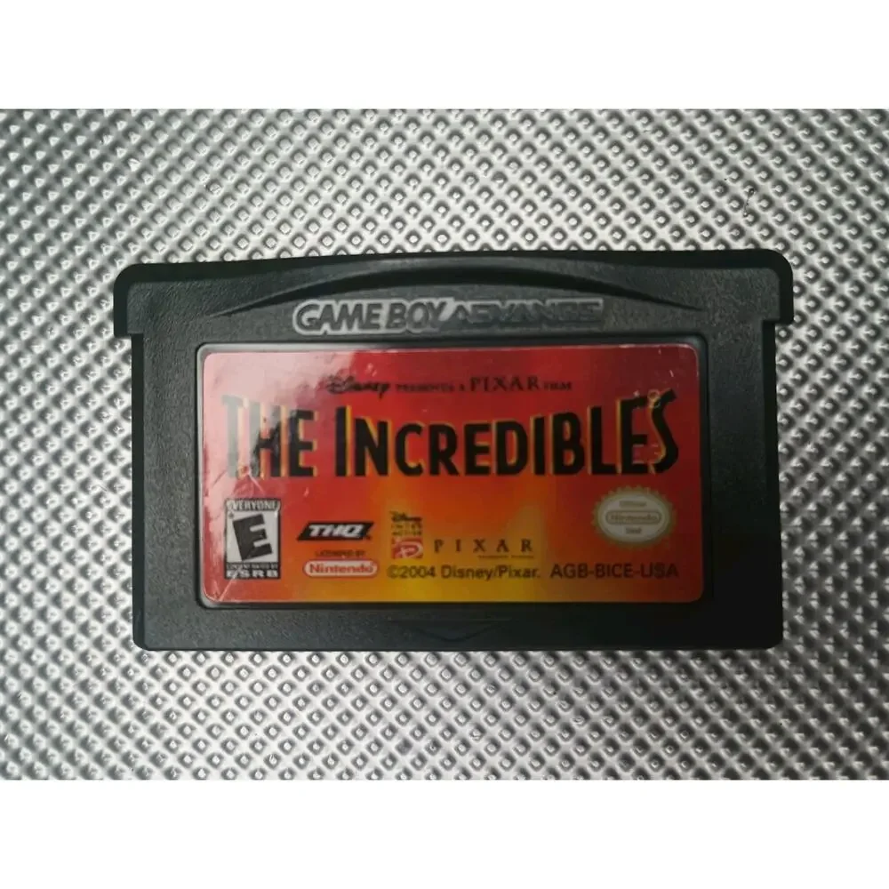 The Incredibles Nintendo Game Boy Advance GBA Cart Only Tested Working Very Good